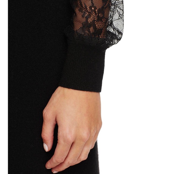 C by Bloomingdale’s Cashmere Black Dress - Picture 4 of 8